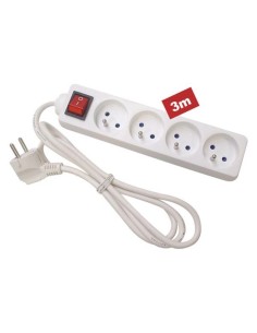 4-FACH-STECKDOSENLEISTE - MIT SCHALTER - KABEL: 3 m -...