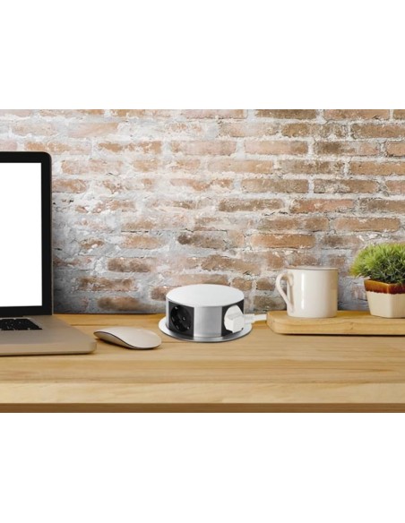 4-WAY POP-UP DESKTOP SOCKET - SCHUKO