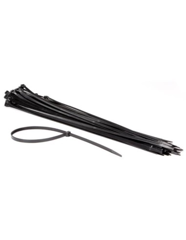 NYLON CABLE TIE SET - 8.8 x 610 mm - BLACK (50 pcs)