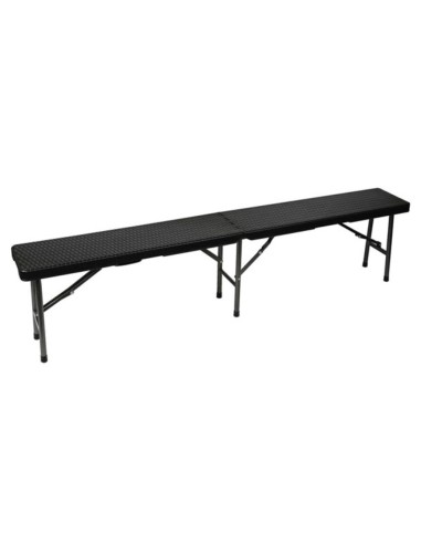 BANC PLIANT - IMITATION ROTIN - 180 x 25 x 43 cm