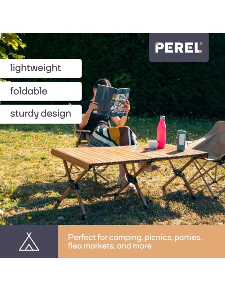 Aluminium opvouwbare campingtafel met opbergtas-120 x 60 x 45