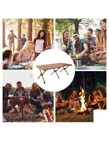 Aluminium opvouwbare campingtafel met...