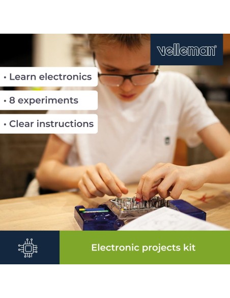 Elektronische projecten kit - 8 experimenten - LED & muziek