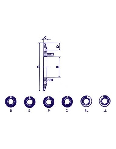 DIAL FOR 21mm BUTTON (GREY - WHITE LINE)