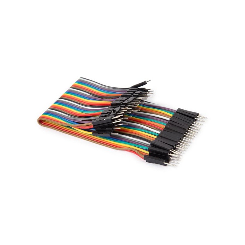 40 PINS 15 CM MALE TO MALE JUMPER WIRE (FLAT CABLE)