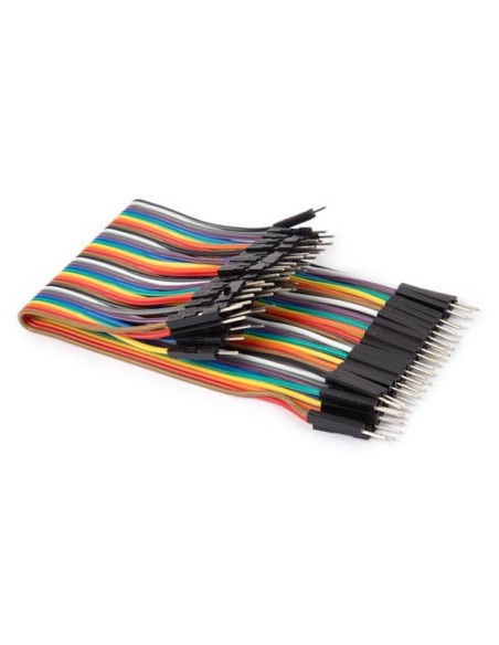 40 PINS 15 CM MALE TO MALE JUMPER WIRE (FLAT CABLE)