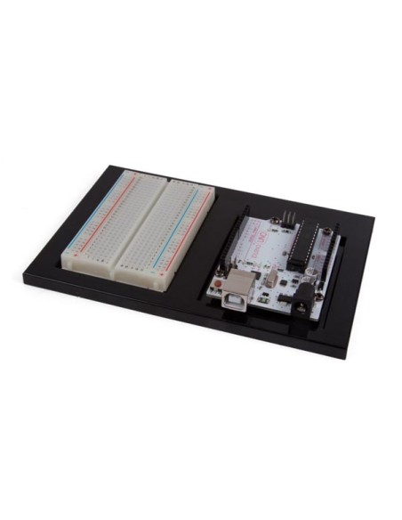 PROJEKT-HALTERUNG FÜR ARDUINO® UNO ENTWICKLUNGSBOARD + STECKPLATINE