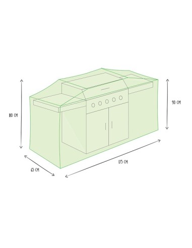Outdoor Barbecue Cover 175 cm