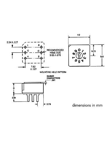 COMMUTATEUR BCD CODE BINAIRE - MONTAGE CI