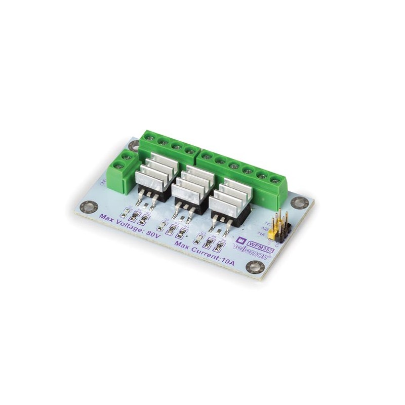 3-CHANNEL HIGH POWER MOSFET (IRF540NS) MODULE