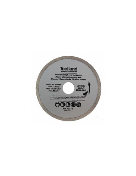 DISQUE DE DIAMANT - 115 mm - EN CONTINU