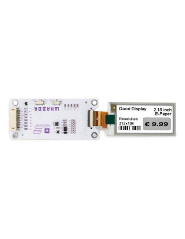 2.13" E-INK WEERGAVEMODULE - ZWART / WIT