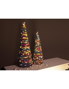 Wool Serie LED - beleuchtete Pyramide - 50 cm - 30 LEDs -...