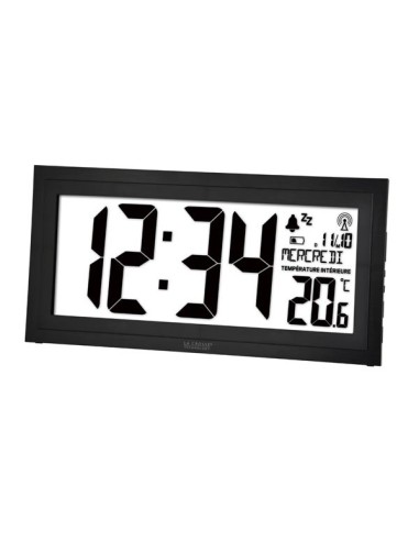 LA CROSSE - DCF CLOCK WITH CALENDAR, TEMPERATURE & ALARM