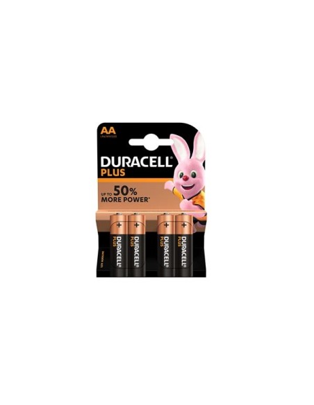 DURACELL - PILE ALCALINE PLUS POWER 1.5 V AA MN1500 - 4 pcs
