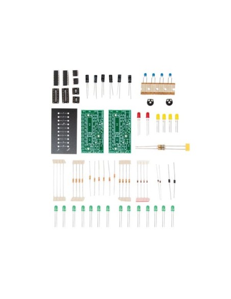 STEREO VU-METER MET 2 x 10 LEDs