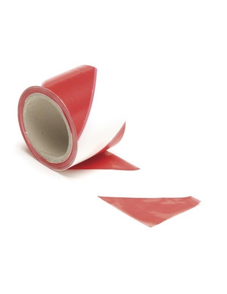 RUBAN DE SIGNALISATION ROUGE/BLANC - 100 m