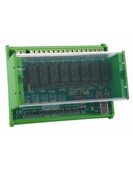 CARTE-RELAIS USB À 8 CANAUX