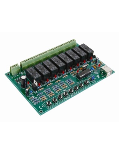 CARTE-RELAIS USB À 8 CANAUX