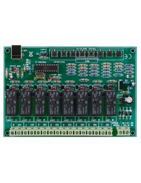 CARTE-RELAIS USB À 8 CANAUX