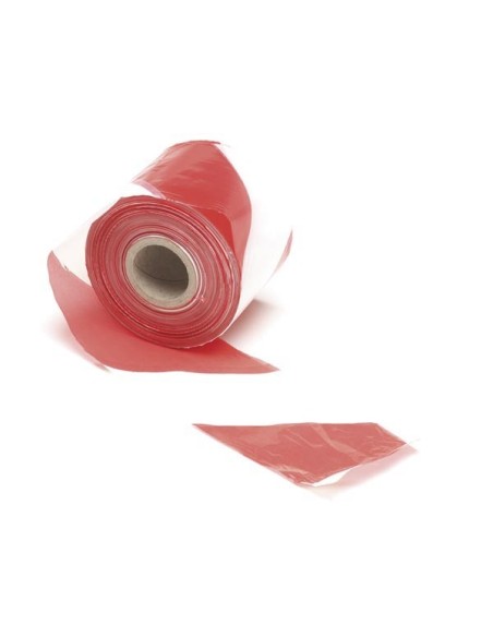 RED/WHITE SAFETY TAPE - 250 m