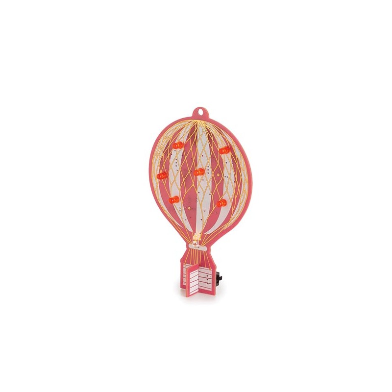 Heißluftballon im Retro-Design - Lern-Bausatz zum Löten