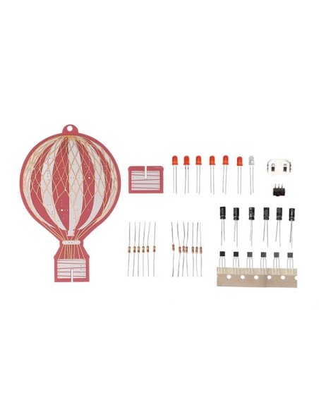 Heißluftballon im Retro-Design - Lern-Bausatz zum Löten