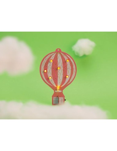 Heißluftballon im Retro-Design - Lern-Bausatz...