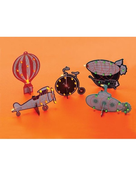 Heißluftballon im Retro-Design - Lern-Bausatz zum Löten