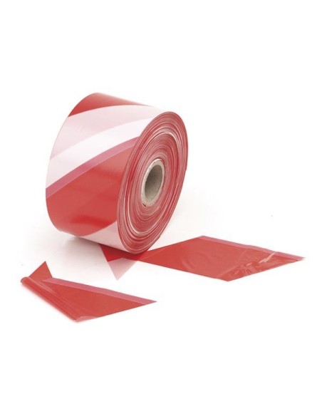 RUBAN DE SIGNALISATION ROUGE/BLANC - 500 m