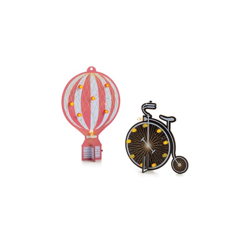Retro air balloon & bicycle soldering kit set