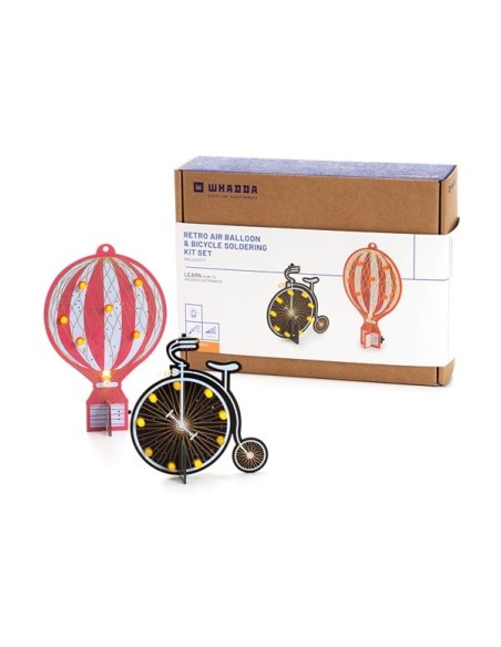 Set de 2 Kits de Soudage - Montgolfière Rétro & Vélo Rétro