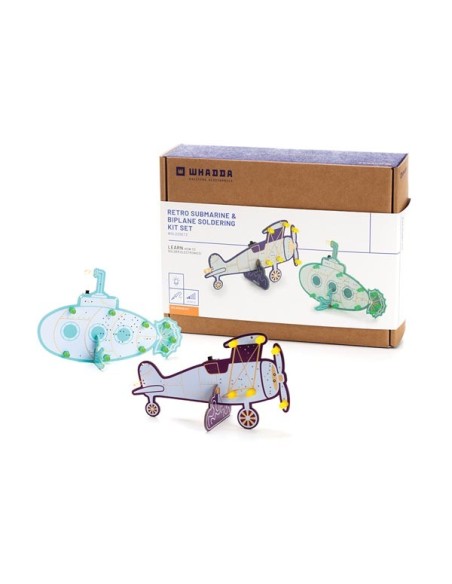 Set de 2 Kits de Soudage - Sous-Marin Rétro & Biplan Rétro