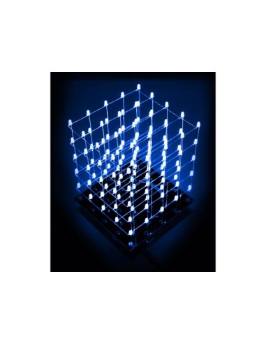 CUBE À LED 3D - 5 x 5 x 5 (LED BLEUE)