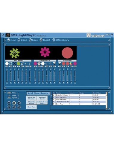 RÉGIE DE LUMIÈRE DMX VIA USB