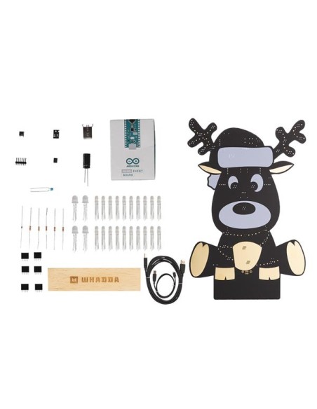 XL-Löt- und Programmierbausatz - Rudolf, das Rentier