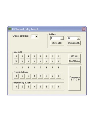 8-KANAALS AFSTANDSBEDIENDE RELAISKAART