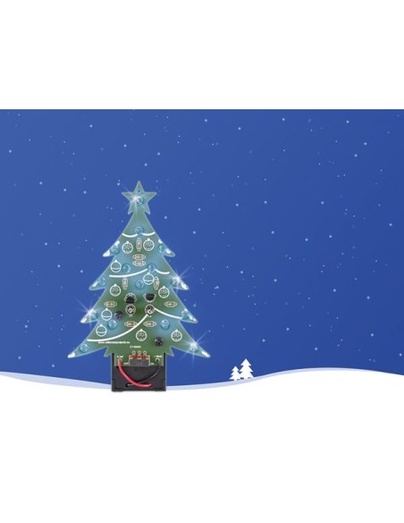 SAPIN DE NOËL À LED - BLEU - INTERRUPTEUR ON/OFF