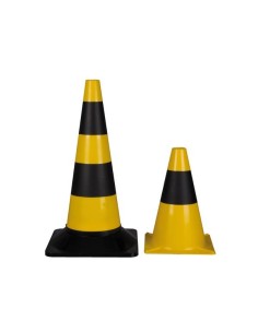 Yellow/black cone - 30 cm 2
