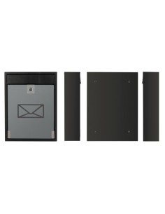BRIEFKASTEN - MILAN - SCHWARZ 2