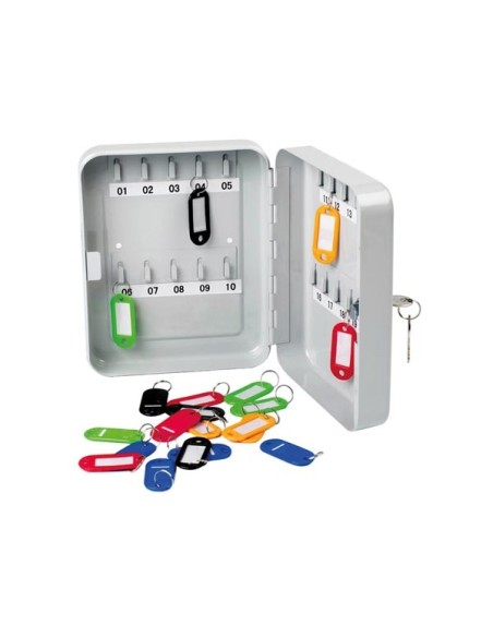 KEY CABINET - 160 x 200 x 60 mm - 20 KEYS - GREY
