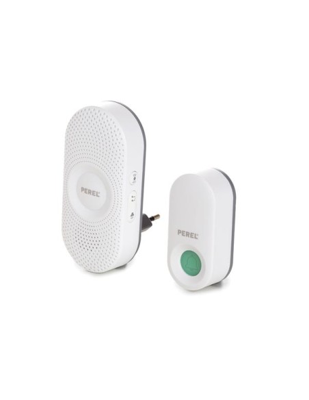 Wireless doorbell and chime with indicator.