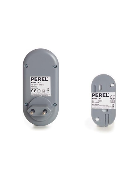 Wireless doorbell and chime with indicator.