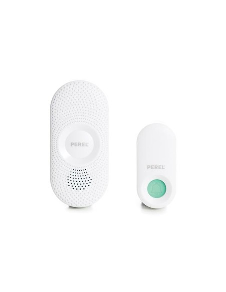 Wireless doorbell and chime with indicator.