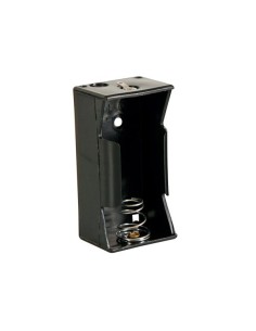 BATTERIJHOUDER VOOR 1 x D-CEL (MET SOLDEERLIPPEN)