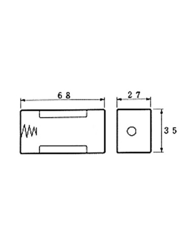 BATTERIEHALTER FÜR 1 x D-BATTERIE (MIT LÖTFAHNEN)