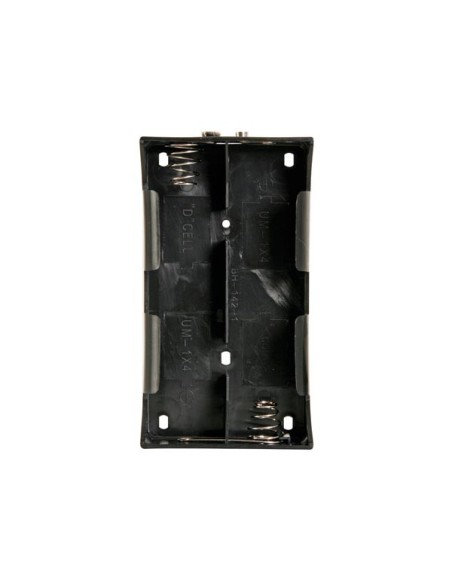 BATTERY HOLDER FOR 4 x D-CELL (WITH SNAP TERMINALS)