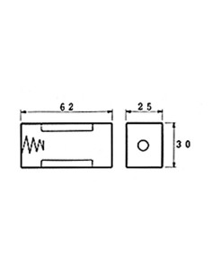BATTERIEHALTER FÜR 1 x C-BATTERIE (MIT LÖTFAHNEN) 2