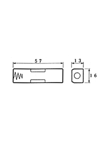 BATTERIEHALTER FÜR 1 x AA-BATTERIEN (MIT LÖTFAHEN)