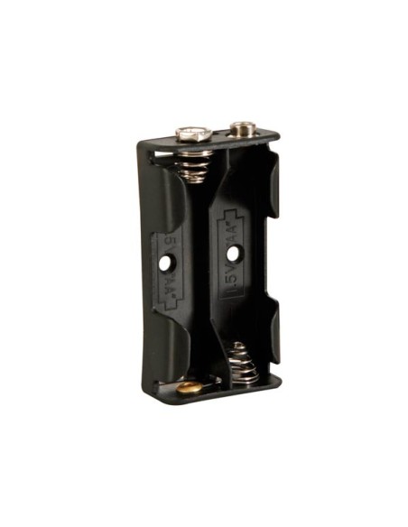 BATTERY HOLDER FOR 2 x AA-CELL (WITH SNAP TERMINALS)